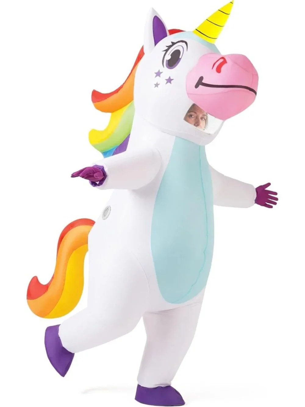 Full Body Inflatable Unicorn Costume for Adults - Fun Halloween Cosplay Outfit